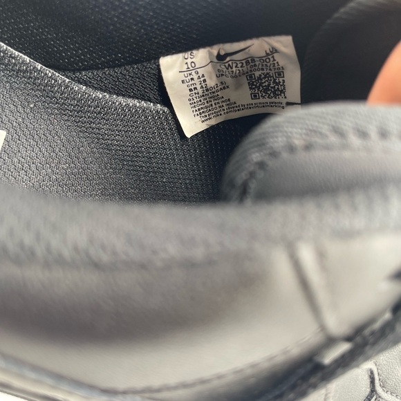 Nike Air Force 1 07 Low Black 315122-001 Sneakers Size 10 - Picture 6 of 9